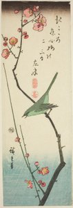 Erik dalında çalı ötleğen by Utagawa Hiroshige