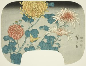 krizantemler by Utagawa Hiroshige