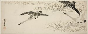 Azalan Kazlar by Utagawa Hiroshige