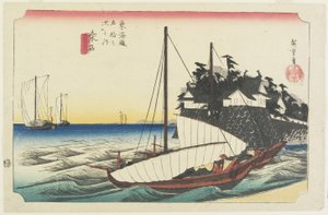 Shichiri Feribot Kapısı, Kuwana, 1833 dolayları