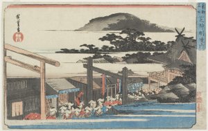 Shiba Shinmei Tapınağının Yeri, 1832-1834