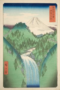 Izu Eyaleti Dağlarında (Izu no sanchu), "Fuji Dağı'nın Otuz Altı Manzarası (Fuji sanjurokkei)" dizisinden by Utagawa Hiroshige