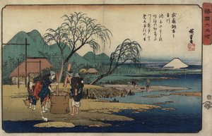 Musashi Eyaletindeki Cho_fu Mücevher Nehri, 1835-1837