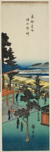 Kanda Myojin Tapınağı (Kanda Myojin), "Doğu Başkentinin Ünlü Manzaraları (Toto meisho)" dizisinden by Utagawa Hiroshige