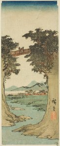 maymun köprüsü by Utagawa Hiroshige