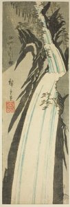 Settsu Eyaletindeki Nunobiki Şelalesi (Sesshu Nunobiki no taki), eyaletlerin adsız bir dizi görüntüsünden by Utagawa Hiroshige