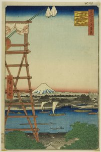 Ryogoku Ekoin ve Moto-Yanagi Köprüsü (Ryogoku Ekoin Moto-Yanagibashi), "Edo