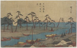 Suruga Eyaletindeki Shimizu Limanı, c. 1840-1843