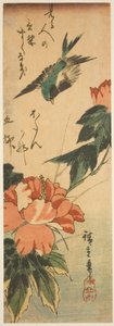 Kırlangıç ve ebegümeci by Utagawa Hiroshige