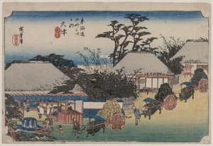 Tokaido'nun Elli Üç Durağı: Otsu by Utagawa Hiroshige