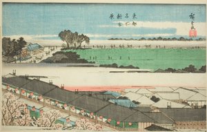 "Doğu Başkentindeki Ünlü Yerler (Toto meisho)" dizisinden Yeni Yoshiwara (Shin Yoshiwara) by Utagawa Hiroshige