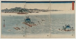 Awa Girdapları by Utagawa Hiroshige