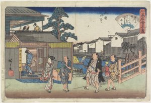Ryo_goku'daki Yanagibashi'de Umegawa, 1835-1842 dolayları