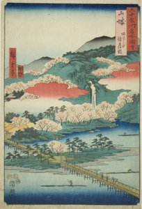 Yamashiro Eyaleti: "Altmış Tek İldeki Ünlü Yerler (Rokujuyoshu meisho zue)" serisinden Arashi Dağı