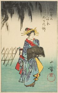 Yamashiro Eyaleti, sayfa no. "İllerin Kesit Resimleri (Kunizukushi harimaze zue)" serisinden 1 adet by Utagawa Hiroshige