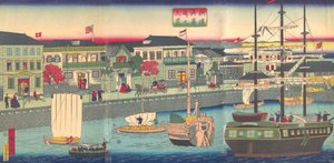 Teori üyesi Yokohama Yokohama vilayet polis teşkilatı nehir kıyısı, 5. kapı, 1870.