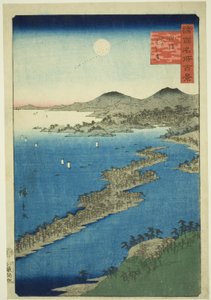 Tango Eyaletindeki Amanohashidate (Tango Amanohashidate), "Çeşitli İllerde Yüz Ünlü Manzara (Shokoku meisho hyakkei)" serisinden
