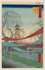 Hatsune Riding Grounds, Bakuro-cho, designed 1857 by Utagawa Hiroshige II