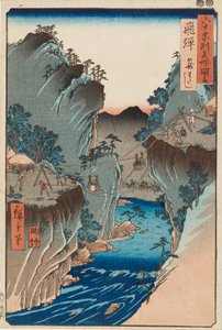 Tahta baskı - Hida, Kagowatashi, No 24, 19. yüzyıl