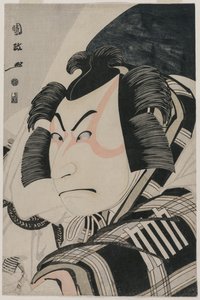 Nakamura Nakazo II, Arabayı Durdurma Sahnesinde Matsuomaru rolünde by Utagawa Kunimasa