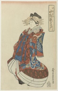 Nakamura Utaemon mahkemelik oldu by Utagawa Kunimasa