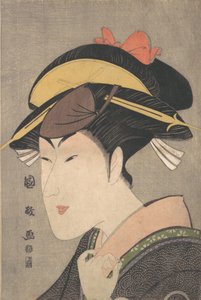 Bir Kadının Rolünde Aktör Matsumoto Yonesaburo, 1790'ların sonu.