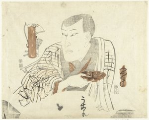 çanak ile aktör by Utagawa Kunisada (I)