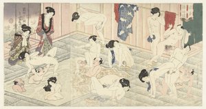 Hakone'deki hamam by Utagawa Kunisada (I)