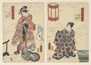 Bölüm 42, parfümlü prens Geç bir Genji koleksiyonunun kalıcı izlenimleri (seri başlığı) by Utagawa Kunisada (I)