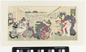 Çiftler verandada seviyorum by Utagawa Kunisada (I)