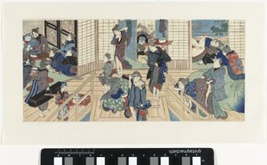 Bir genelevdeki sahneler by Utagawa Kunisada (I)