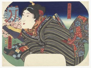 Su kapları olan kadın by Utagawa Kunisada (I)