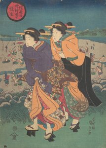 Yıllık etkinlik - üçüncü ay Ukiyo nenju gyoji: Yayoi, 19. yüzyılın ortası., 19. yüzyılın ortası. by Utagawa Kunisada