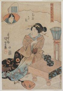 Muraogi, The False Murasaki's Rustic Genji (Nise Murasaki Inaka Genji) dizisinden by Utagawa Kunisada