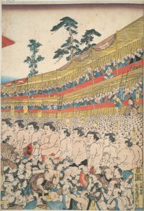 Büyük Sumo Festivali Resimleri by Utagawa Kunisada