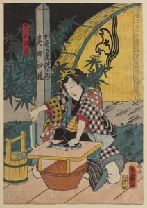 Kabuki oyunundan bir sahne by Utagawa Kunisada