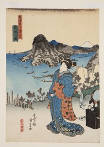 View of Maisaka (Maisaka no zu) (colour woodblock print) by Utagawa Kunisada