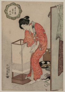 Işık Söndüren Kadın (Modern Gelenekler: Yıldızların Altındaki Don dizisinden) by Utagawa Kunisada