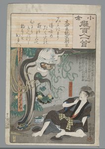 Ogura Yüz Şiir Taklit (dizi adı) by Utagawa Kuniyoshi