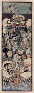 Yedi Şanslı Tanrı - Yedi Şanslı Tanrı, Kuniyoshi, Utagawa (1797-1861) by Utagawa Kuniyoshi