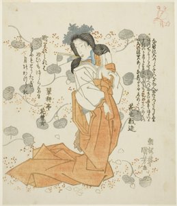 Vantilatörü ağzında tutan kadınlar by Utagawa Kuniyoshi