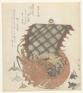 Langoustine takarabune olarak. by Utagawa Toyohiro