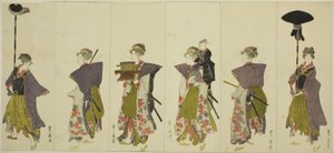 Bir daimyo alayı parodisi by Utagawa Toyohiro