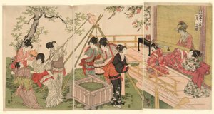 Yedinci Ay, İki Sanatçının Oniki Ay serisinden (Ryoga juni ko) by Utagawa Toyohiro