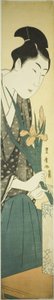 Vazoda süsen düzenleyen genç adam by Utagawa Toyohiro
