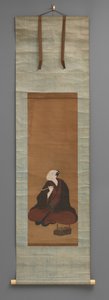 Oturan figürlü kaydırma resmi by Utagawa Toyokuni