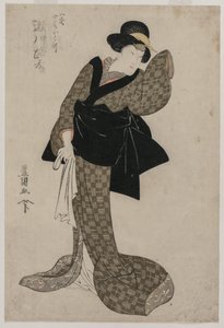 Segawa Roko, Hachizo'nun Karısı Ohatsu rolünde by Utagawa Toyokuni