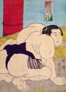 Sumo Güreşçisi, Utagawa Toyokuni tarafından, gravür