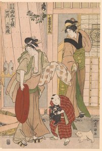 Dördüncü Ay Balık Satıcısı, On İki Aylık Mevsimsel İşaretler serisinden by Utagawa Toyokuni I