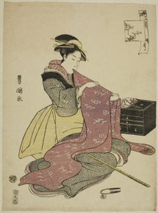 On İkinci Ay (Goku getsu), "Modaya Uygun On İki Ay (Furyu junikagetsu)" serisinden by Utagawa Toyokuni I
